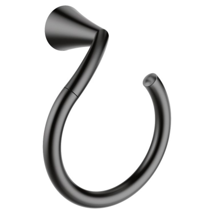 matte black hand towel ring
