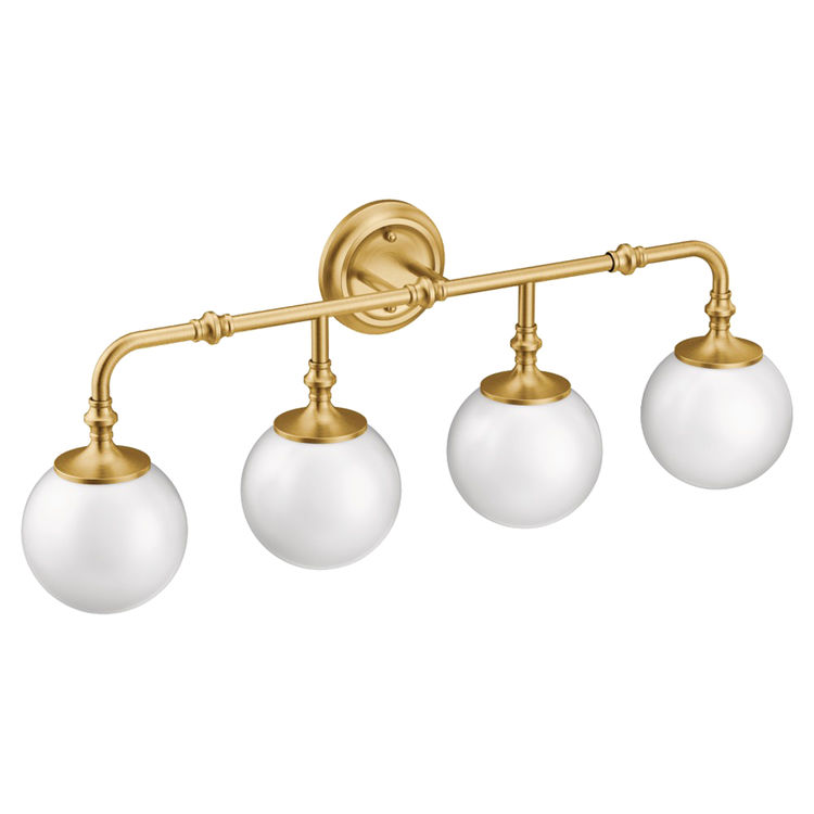 Brushed Gold Bathroom Sconces / Brooklyn 2 Light Wall Sconce Brushed