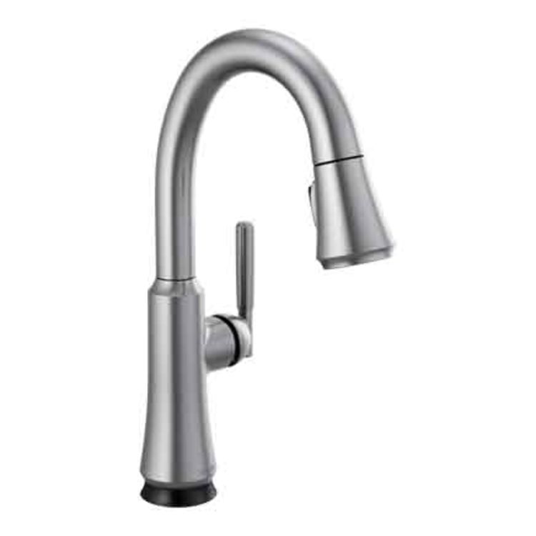Delta 9979T-AR-DST Coranto Single Handle Pull Down Bar/Prep Faucet with  Touch2O, Arctic Stainless