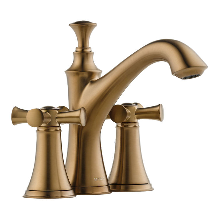 Brizo 65505LF-BZLHP Brizo 65505LF-BZLHP Baliza Two Handle Centerset Bathroom Faucet, Less Handles, Brushed Bronze