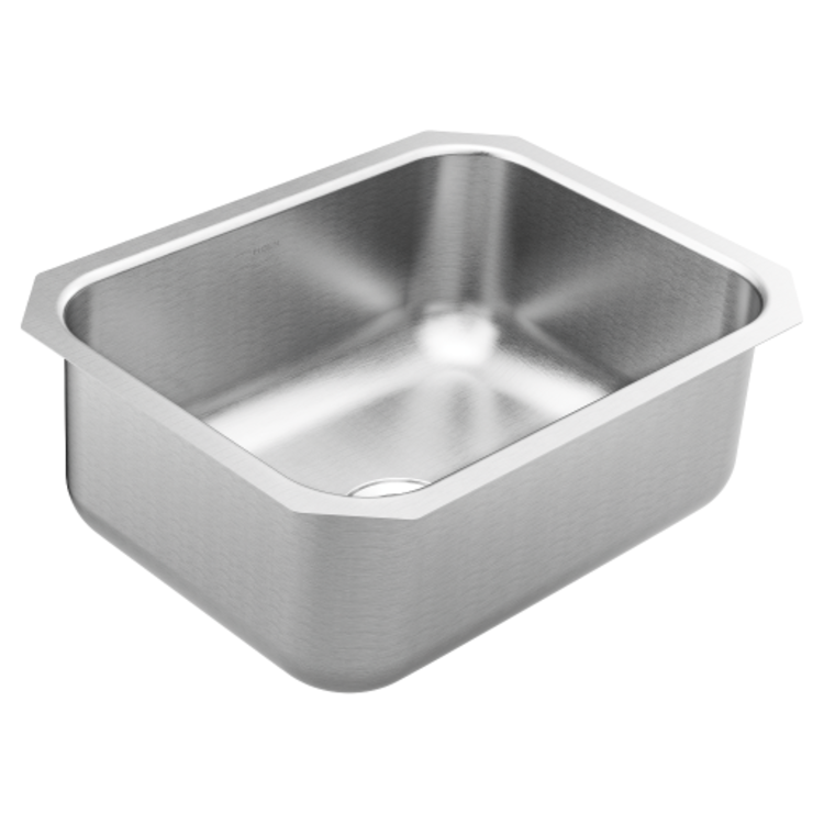Moen Gs18190 1800 Series Stainless Steel Undermount Single Bowl Kitchen Sink Brushed