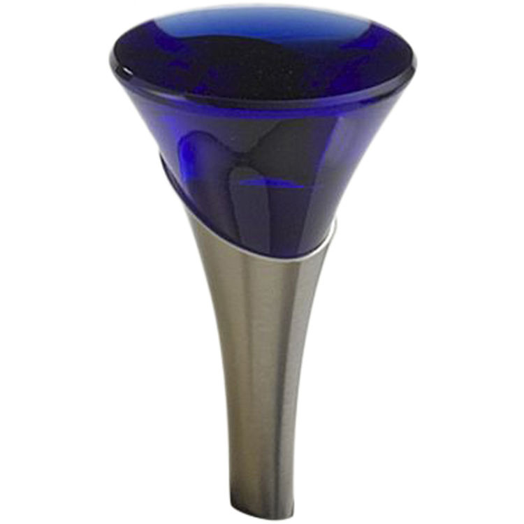 Brizo RP48903BN Brizo RP48903BN RSVP Brushed Nickel Widespread Blue Glass Finial