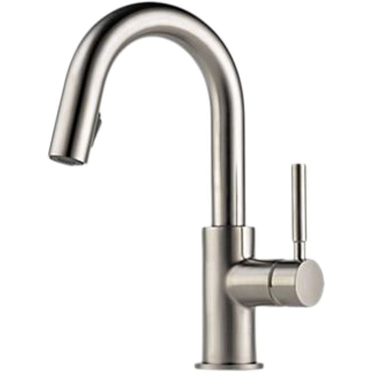 Brizo 63920LF-SS Brizo 63920LF-SS Solna Single-Handle Pull-Down Bar/Prep Faucet, Stainless