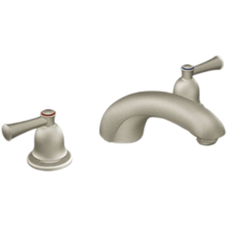 Moen Cfg T41411bn Two Handle Low Arc Roman Tub Faucet Plumbersstock Moen Cfg T41411bn Two Handle Low Arc Roman Tub Faucet