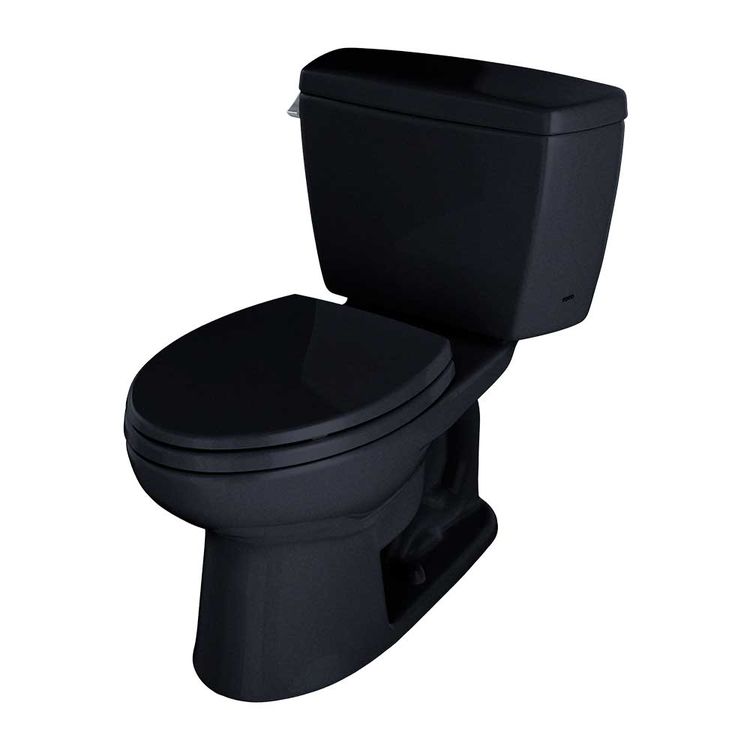 View 4 of Toto CST744SLD#51 TOTO Drake Two-Piece Elongated 1.6 GPF ADA Compliant Toilet with Insulated Tank, Ebony - CST744SLD#51
