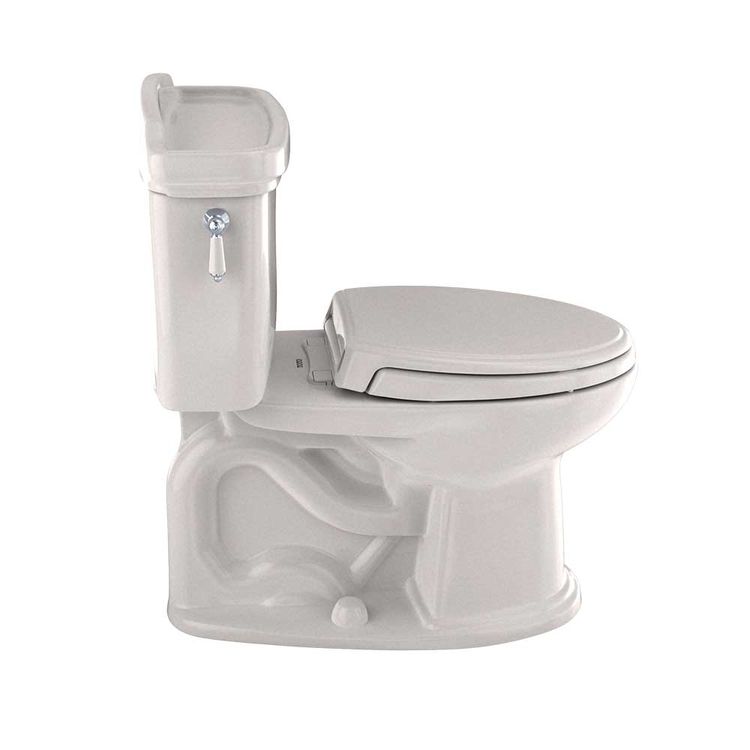 View 5 of Toto CST754EF#03 Toto Eco Dartmouth Two-Piece Elongated 1.28 GPF Universal Height Toilet, Bone - CST754EF#03