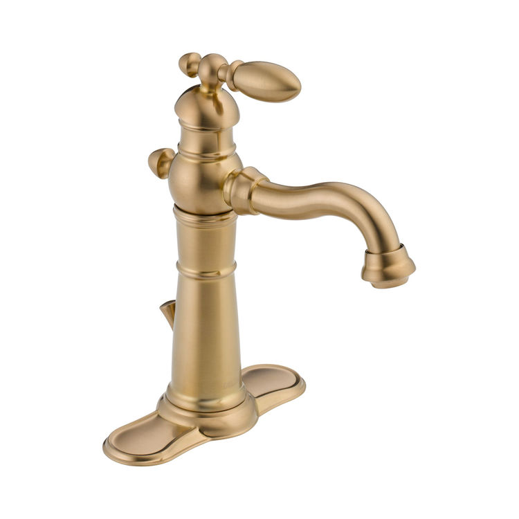 View 3 of Delta 555LF-CZ Delta 555LF-CZ Victorian Single Handle Bathroom Faucet, Champagne Bronze