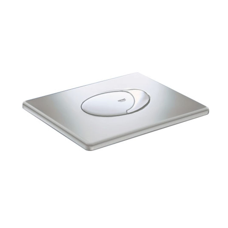 View 3 of Grohe 38506P00 Grohe 38506P00 Dual-Flush Wall Plate - Matte Chrome 