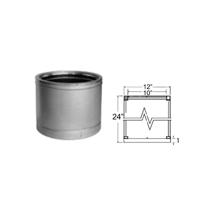 View 3 of M&G DuraVent 99103CF DuraVent 10DT-24CF DuraTech 24-Inch Chimney Pipe