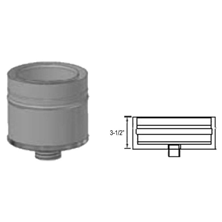 View 3 of M&G DuraVent W2-IPSDF7 DuraVent W2-IPSDF7 FasNSeal W2 7-Inch Double Wall IPS Drain Fitting