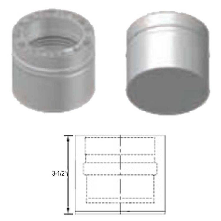View 3 of M&G DuraVent W2-TC14 DuraVent W2-TC14 FasNSeal W2 14-Inch Tee Cap