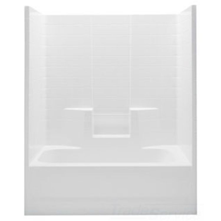 Aquatic 2603CTWL-BO Aquatic 2603CTWL-BO Everyday Tile Tub/Shower, Left Hand - Bone