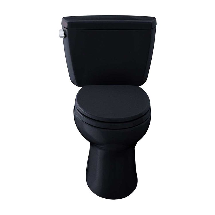 TOTO Drake TwoPiece Elongated 1.6 GPF ADA Compliant Toilet, Ebony