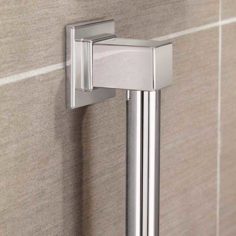 Moen YG8812CH 90 Degree Chrome 12" Designer Grab Bar PlumbersStock