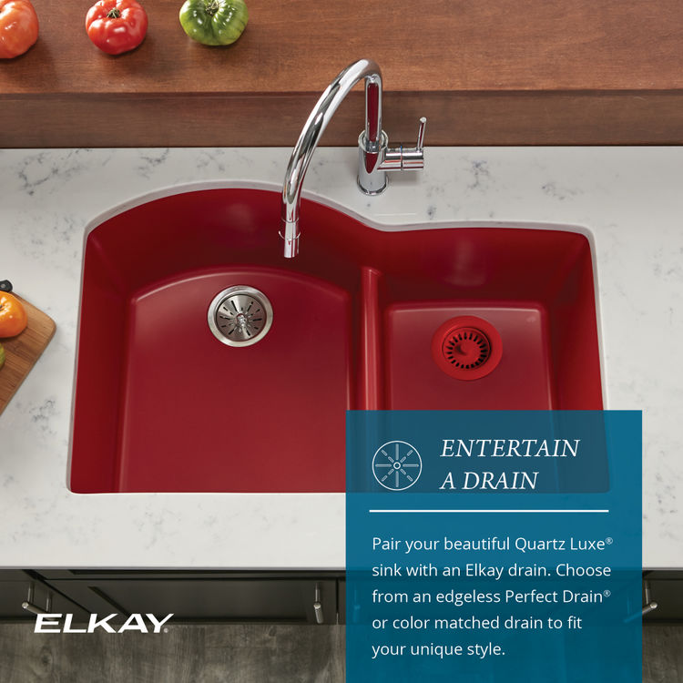View 8 of Elkay ELXRU13322CA0 Elkay Quartz Luxe Single Bowl Undermount Sink, 33