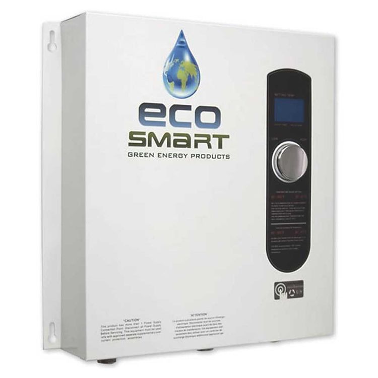 Ecosmart ECO 27 Tankless Electric Water Heater, 0.25 gpm, 27 kW, 240 V