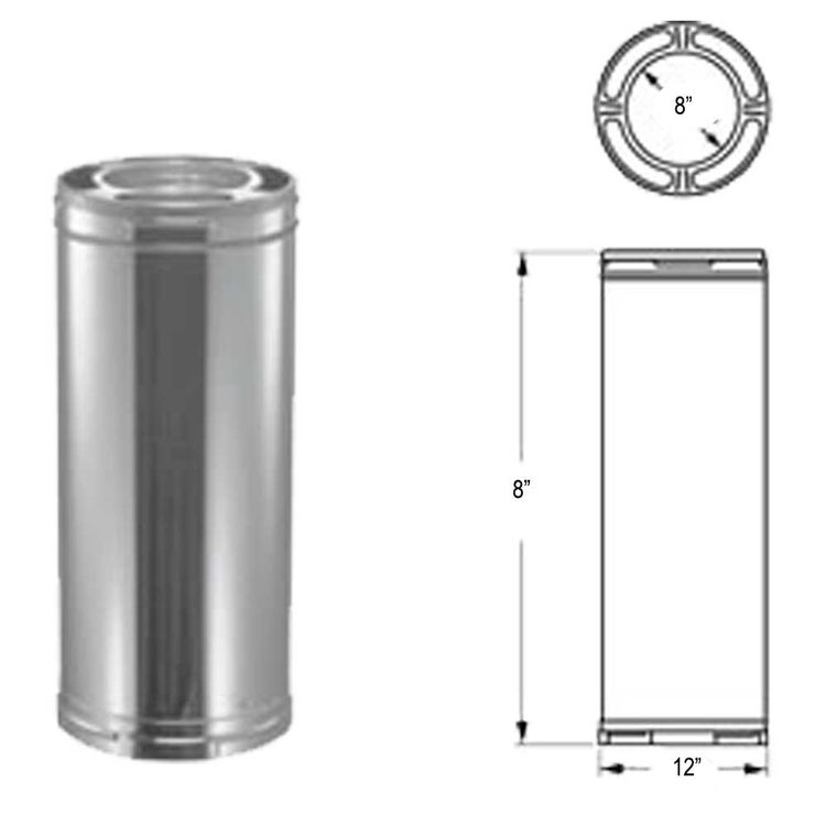DuraVent 8DP36 DuraPlus 36Inch Chimney Pipe PlumbersStock