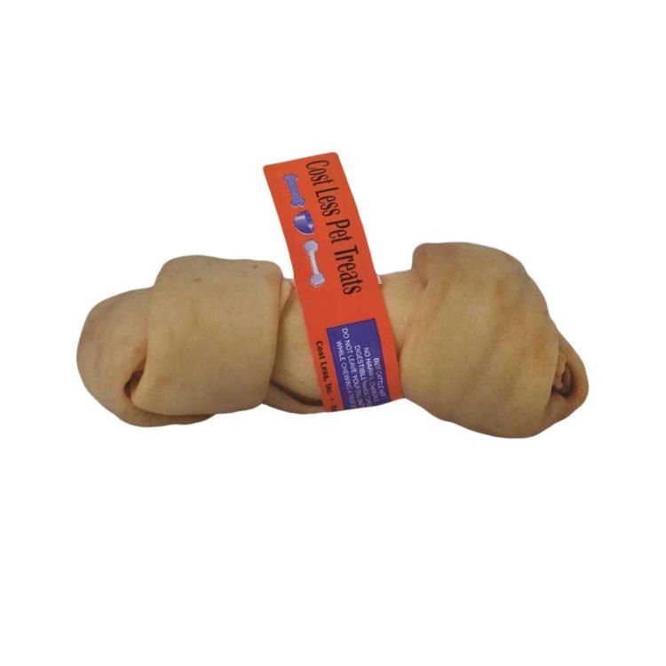 Cost Less 1743 Cost Less 1743 Rawhide Treats, Beef Cattle Hide - Knot, 7 In Lgth