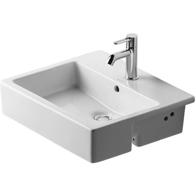 Bathroom Sinks - Undermount, Pedestal & More: semi recessed bathroom sinks