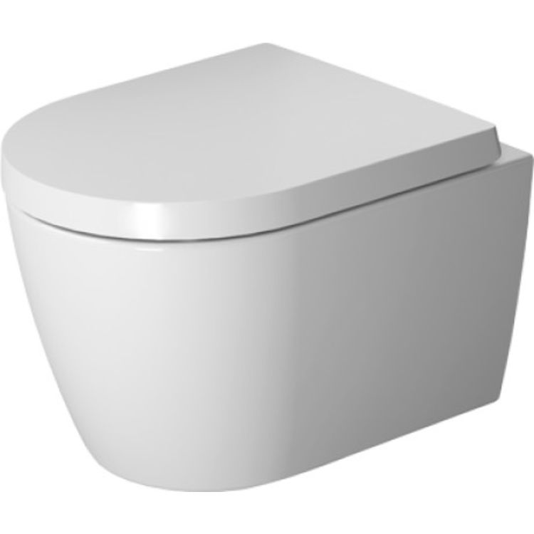 Duravit 25300900921 Duravit 25300900921 ME by Starck Dual Flush One-Piece Wall Mounted Compact Rimless Elongated Toilet - White