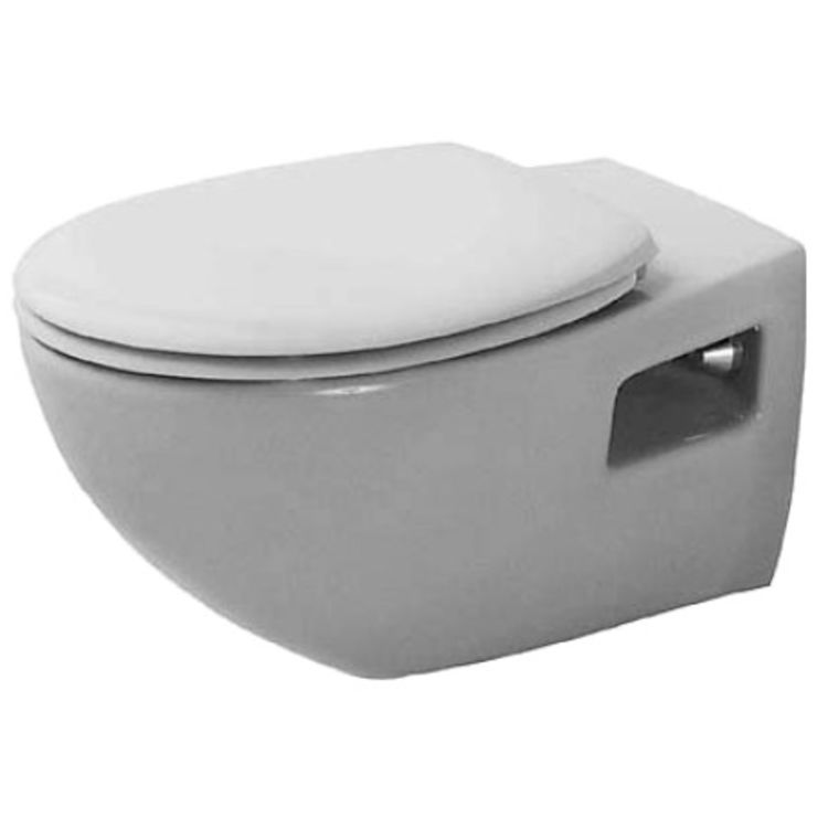 Duravit 25470900921 Duravit 25470900921 Duraplus Dual Flush One-Piece Wall Mounted Elongated Toilet - White