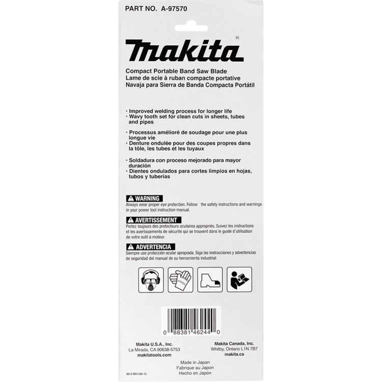 32-7/8" 18 TPI Makita A-97570 Compact Portable Band Saw Blade