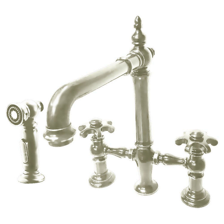 KOHLER K765193MSN ARTIFACTS BRIDGE FAUCET WITH SPRAY