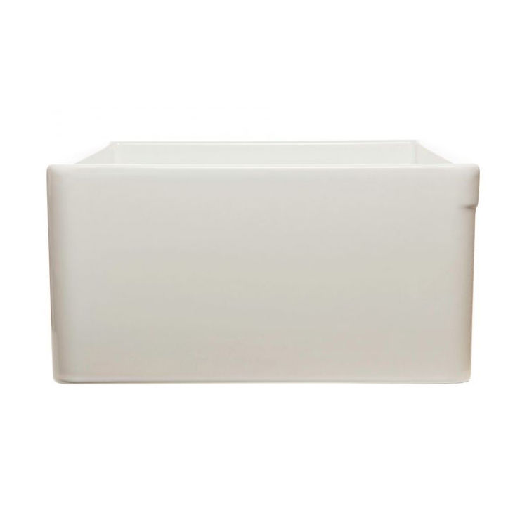 View 6 of Alfi AB533-B ALFI AB533-B Smooth Fireclay Farm-Style Kitchen Sink, Biscuit