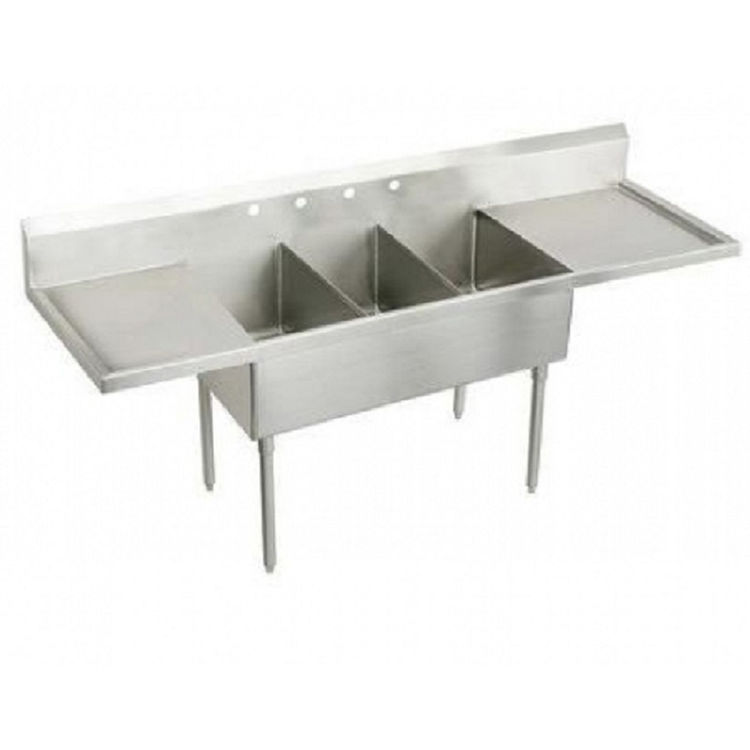 View 3 of Elkay WNSF8360LR4 Elkay WNSF8360LR4 Triple Bowl ...