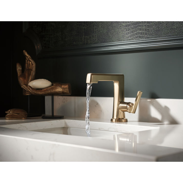View 4 of Brizo 65098LF-GL Brizo 65098LF-GL Levoir Single-Handle Bathroom Faucet, Luxe Gold