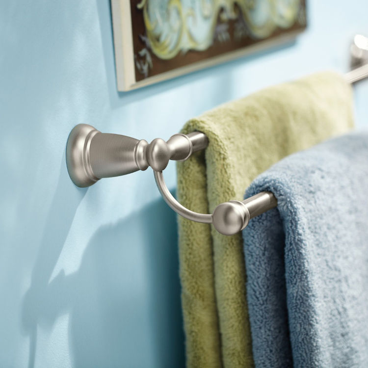 Moen Y2622BN Banbury 24" Double Towel Bar, Brushed Nickel