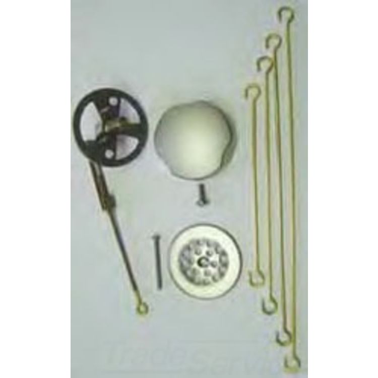 Watco 39551-PN Watco 39551-PN Pearl Nickel Turnstyle Trim and Linkage Kit up to 24
