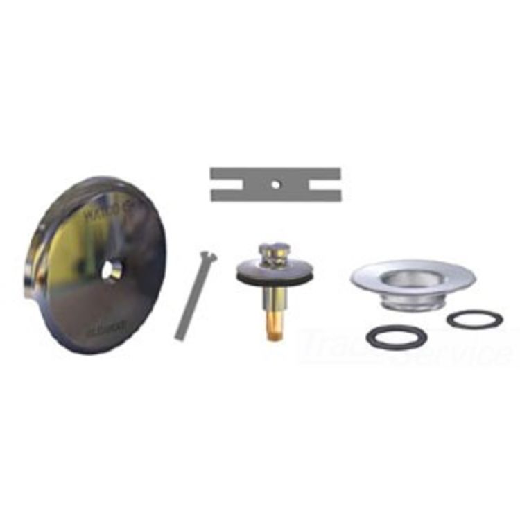 Watco 59290-CP-2H Watco 59290-CP-2H QuickTrim Lift & Turn Chrome Two-Hole Overflow Trim Kit
