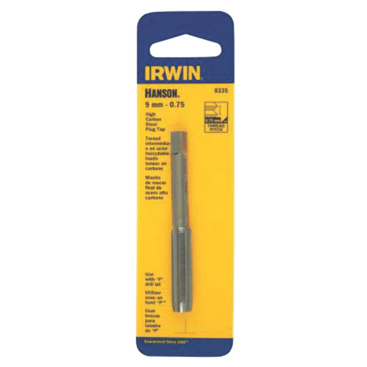 Hanson 8337 Straight Flute Plug Tap, M9 x 1.25 Metric, High Carbon