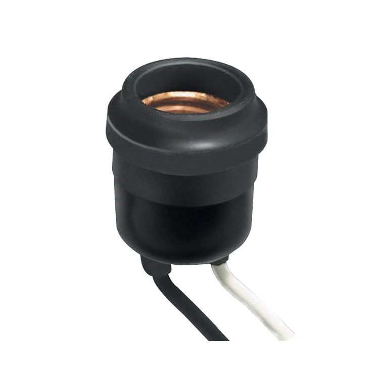 Leviton 00100055000 1Circuit Keyless Weatherproof Lamp Holder With 6