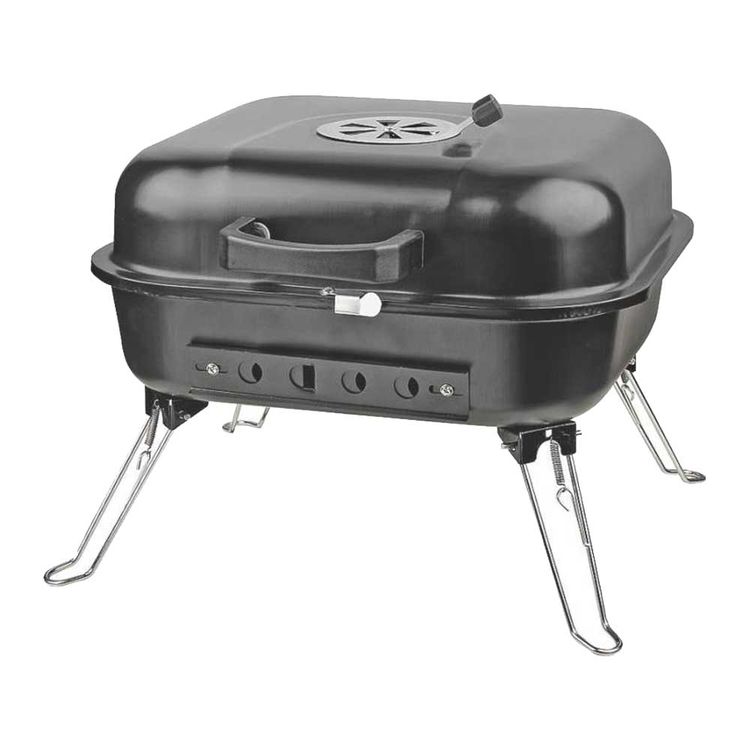 Omaha GY916 Square Tabletop Charcoal Grill, 217 sqin 161/2 in W x 17