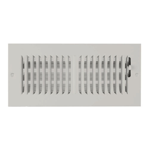 14X10 White 2-Way Stamped Vent Cover - Shoemaker 850 Series