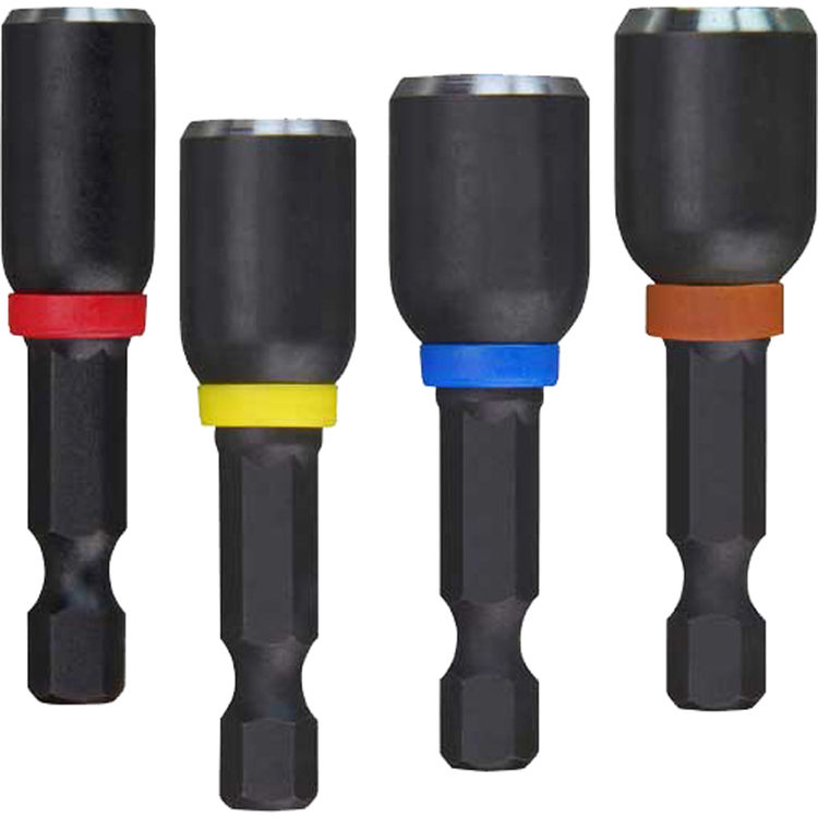Shockwave 49-66-4562 Magnetic Power Groove Nutsetter Set, 4 Pieces, 1-7/8 in L