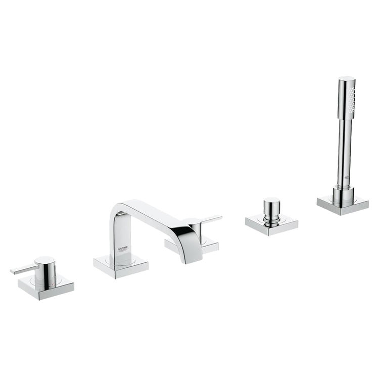 Grohe 25097000 Allure 5-Hole Bathtub Faucet, Starlight ...