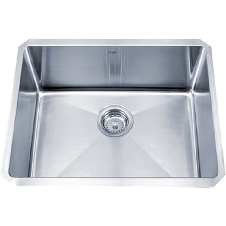 Kraus KHU10123 23 inch Undermount Single Bowl 16 gauge Stainless Steel