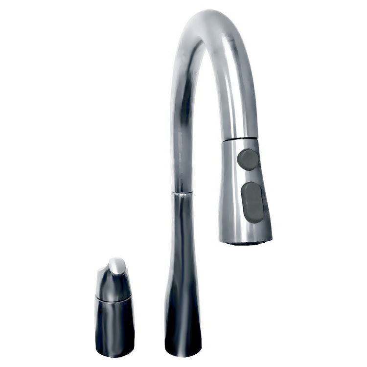 как выглядит Kohler Simplice Single Handle Pull-Down Kitchen Faucet, 3-Function, 9 Reach, фото
