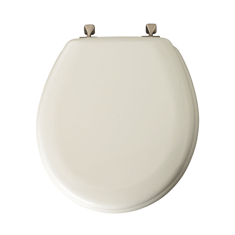 Mayfair 44bn000 Toilet Seat For Use With Round Bowls Molded Wood White Ebay