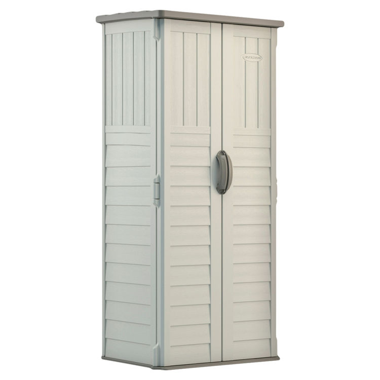 Suncast BMS1250 Vertical Storage Shed, 2 ft 1-1/2 in L x 2 ...