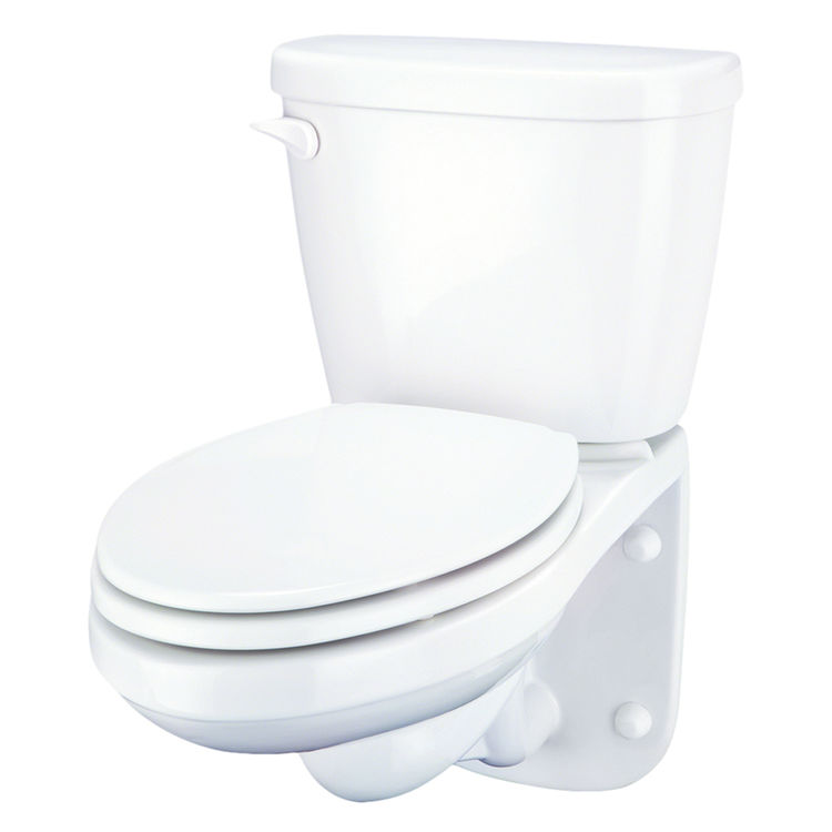 Gerber 20021 Maxwell TwoPiece Wall Hung Elongated Toilet Back