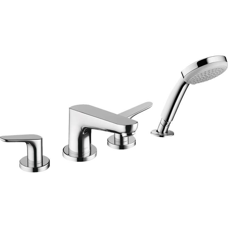 Hansgrohe 04171000 Solaris E 4-Hole Roman Tub Set Trim Chrome