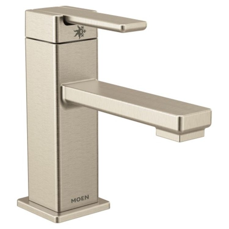 Moen S6710bn 90 Degree Brushed Nickel One Handle Lav Faucet Ebay