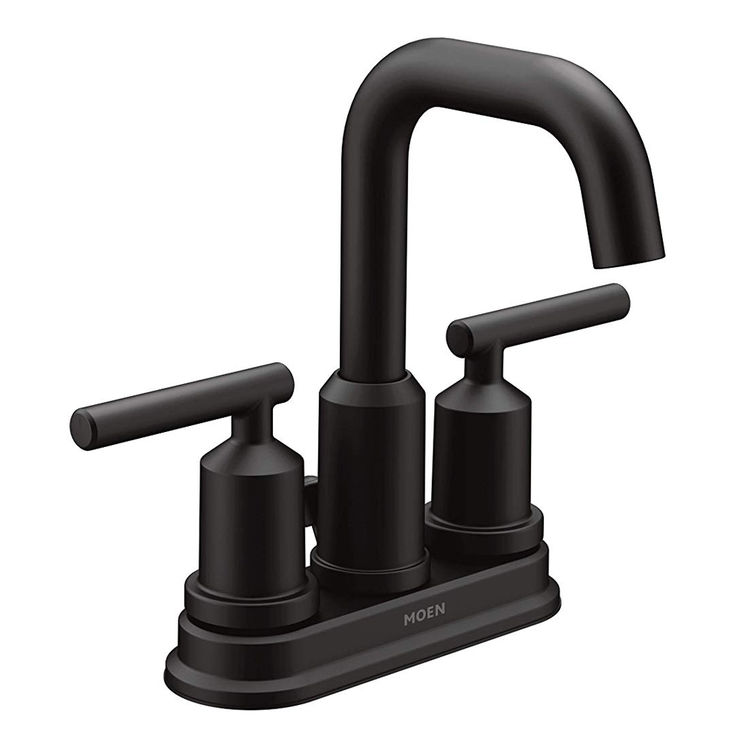 MOEN 6150BL GIBSON TWO HANDLE LAV FAUCET MATTE BLACK 691040885636 eBay