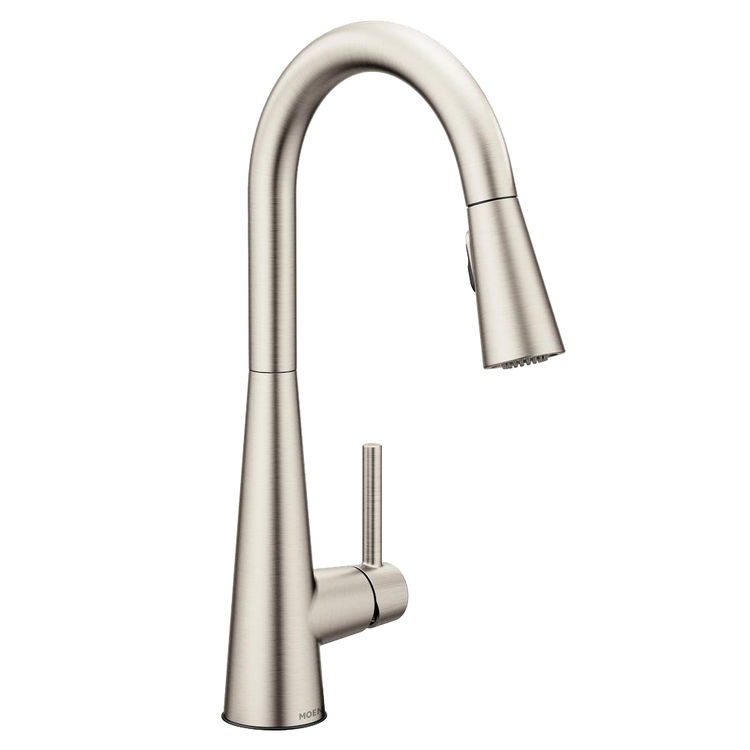 Moen 7664SRS Sleek One-handle High Arc Pulldown Bar Faucet Spot Resist  Stainless for sale online | eBay
