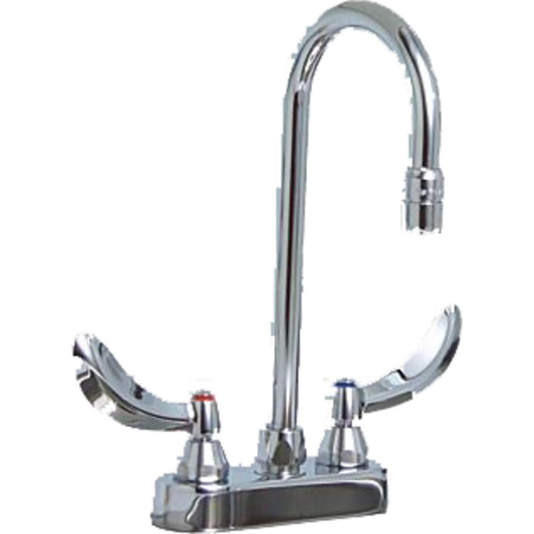Delta 27C4844 Commercial Two Handle 4 Inch DeckMount Faucet