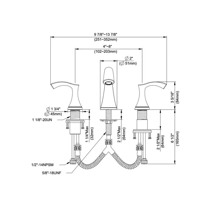 как выглядит Danze Antioch Widespread Bathroom Faucet With Touch-Down Drain, Lever Handle, фото